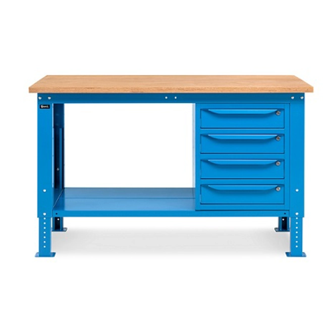 Vendita online Banco Work Up 1504 piano Multiplex mm.1500x750x732/1107H - Blu RAL5012